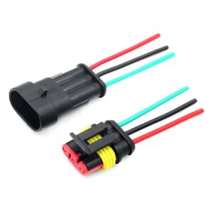 conector enchufe 3 pines impermeable